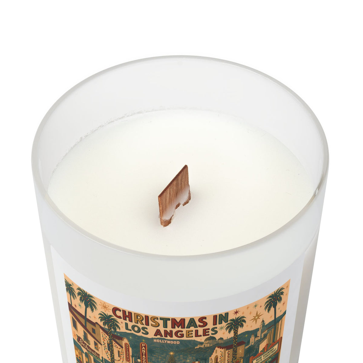 Christmas in Los Angeles | 11oz Frosted Glass Christmas Candle