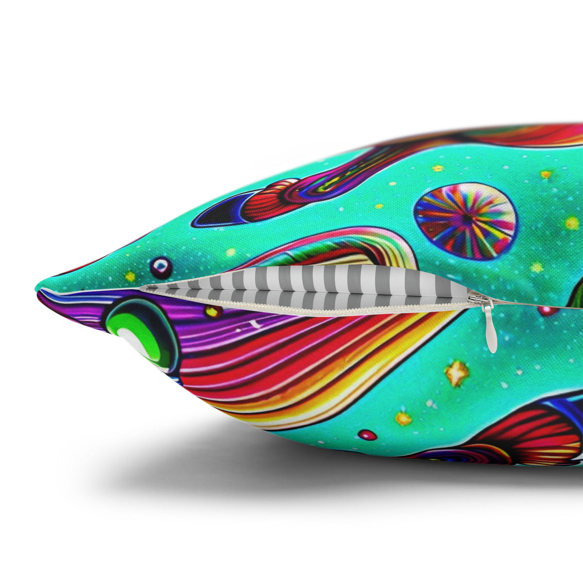 Psychedelic Santa | Christmas Throw Pillow Cover