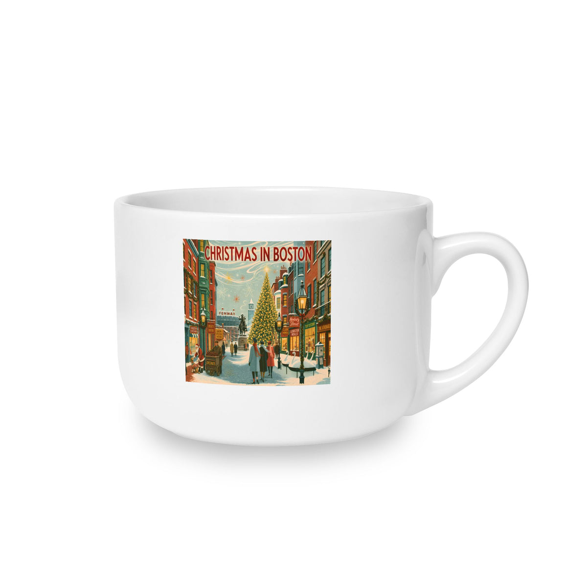 Christmas in Boston | 25oz Christmas Latte Mug