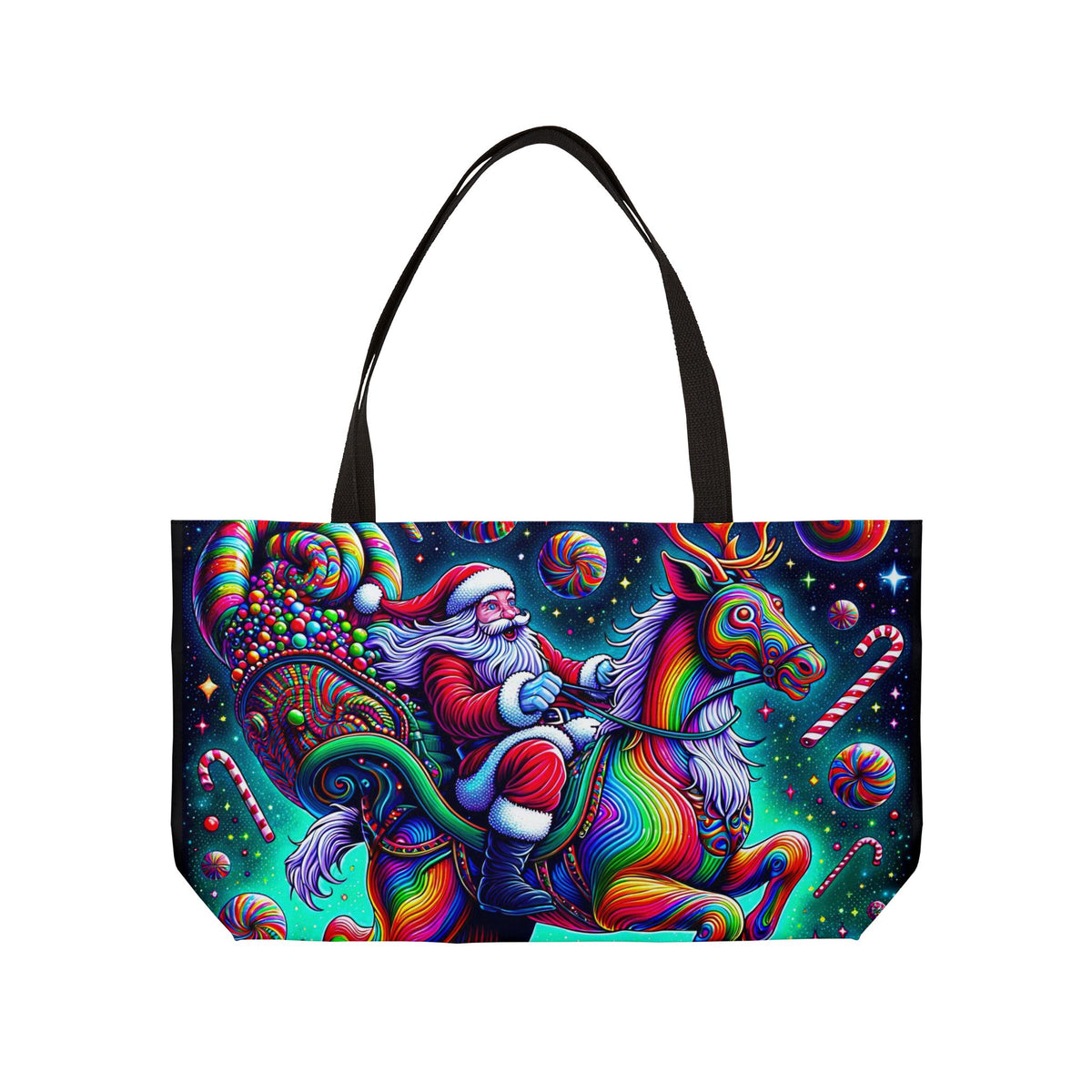 Psychedelic Santa | Weekender Tote Bag