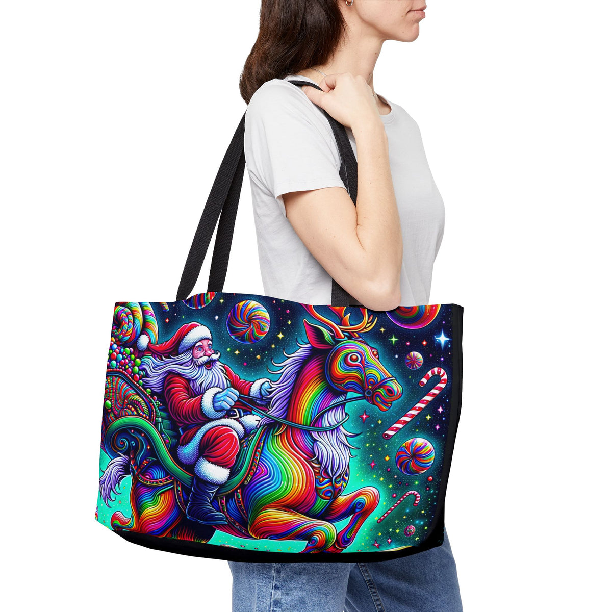 Psychedelic Santa | Weekender Tote Bag