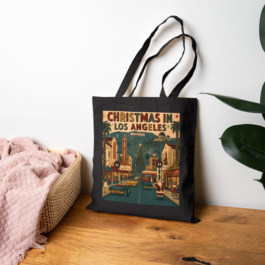 Christmas in Los Angeles | Cotton Canvas Tote Bag
