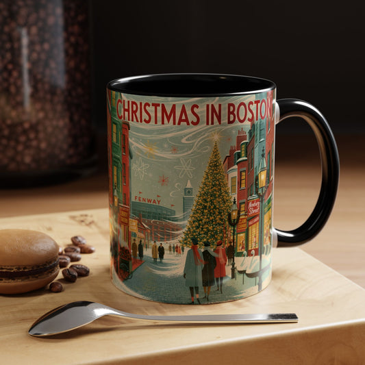 Christmas in Boston Coffee Mug (11oz)