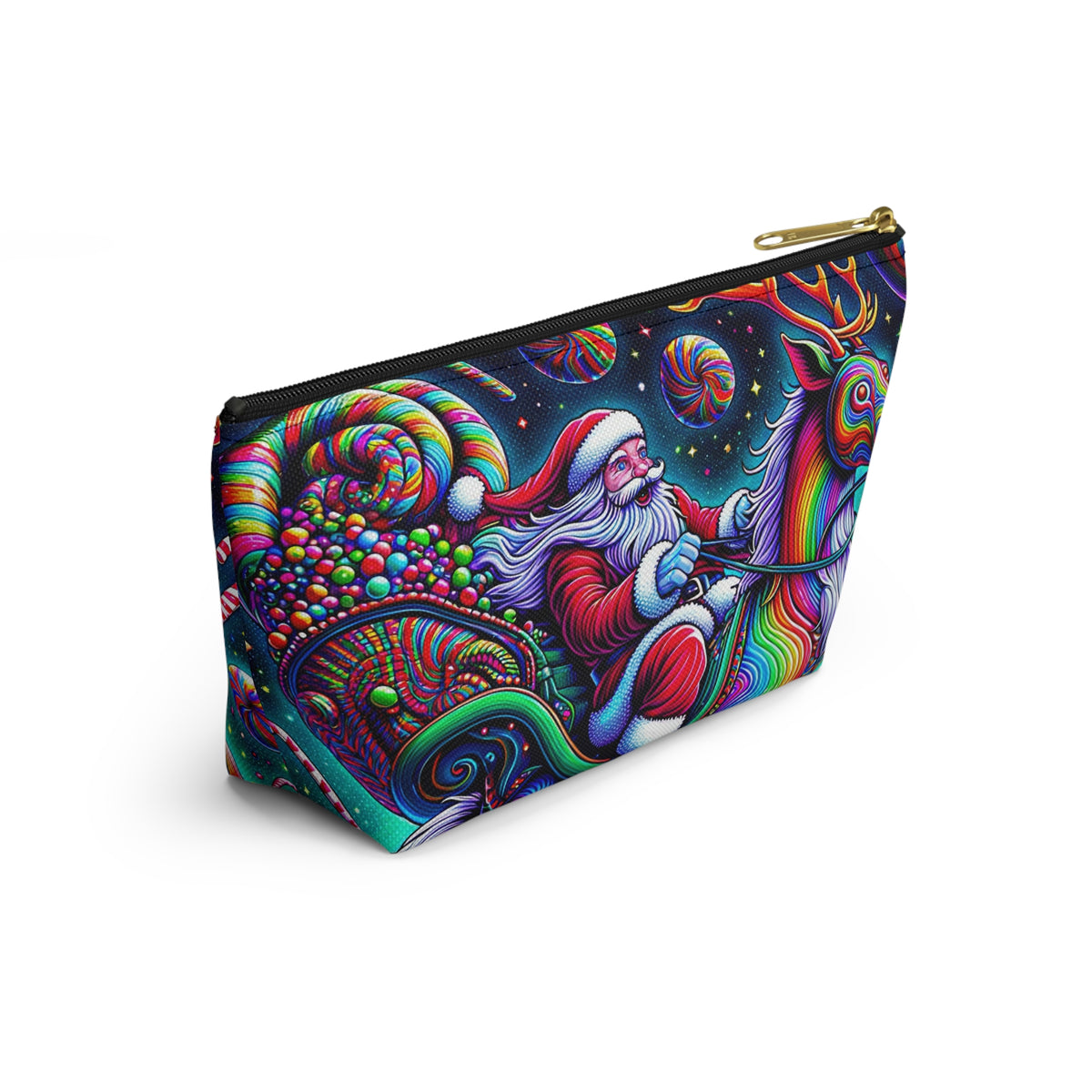 Psychedelic Santa Accessory Pouch