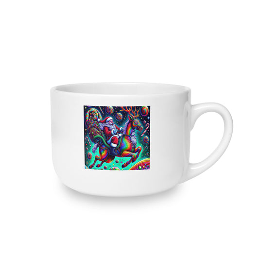 Psychedelic Santa | 25oz Christmas Latte Mug