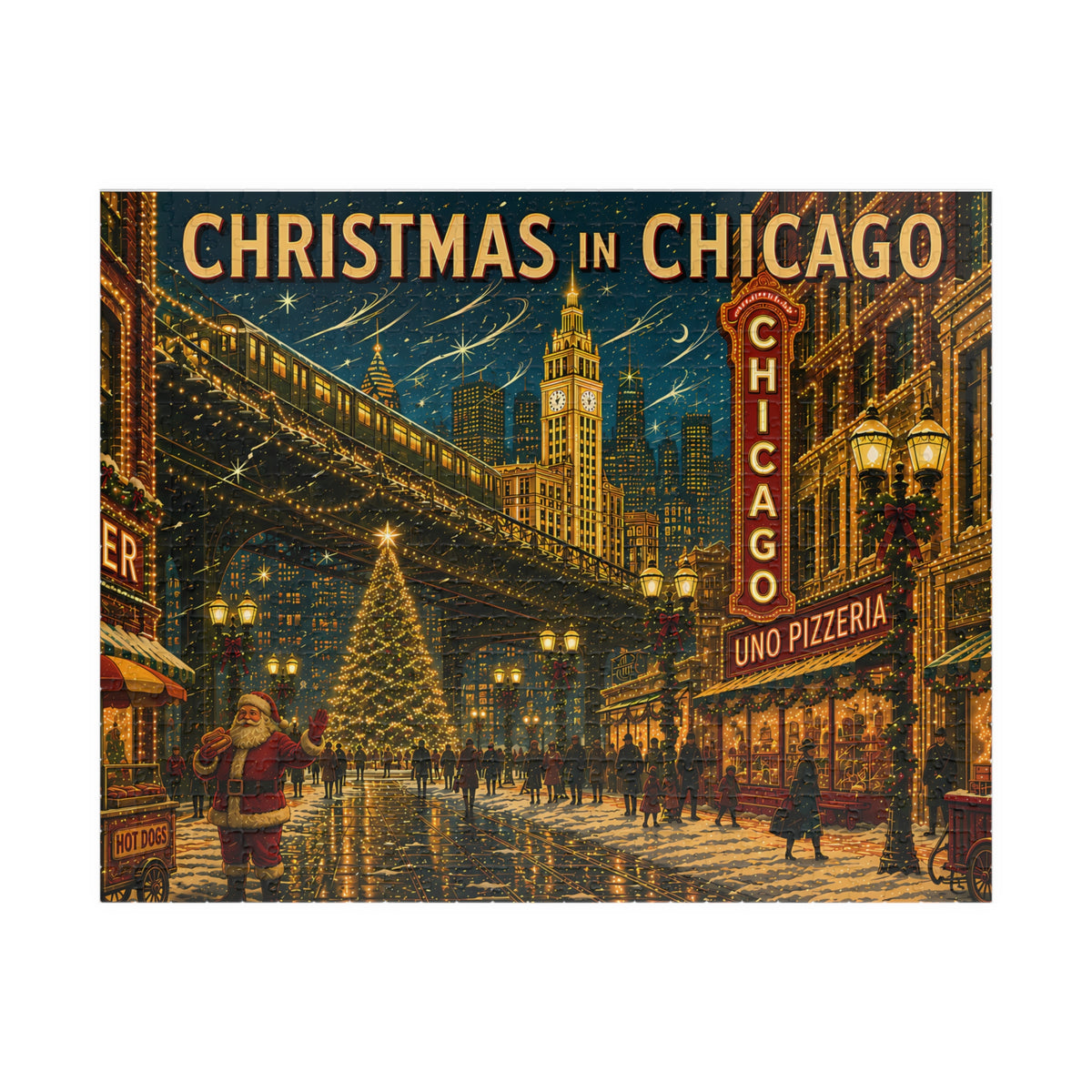 Christmas in Chicago | 520-Piece Christmas Puzzle