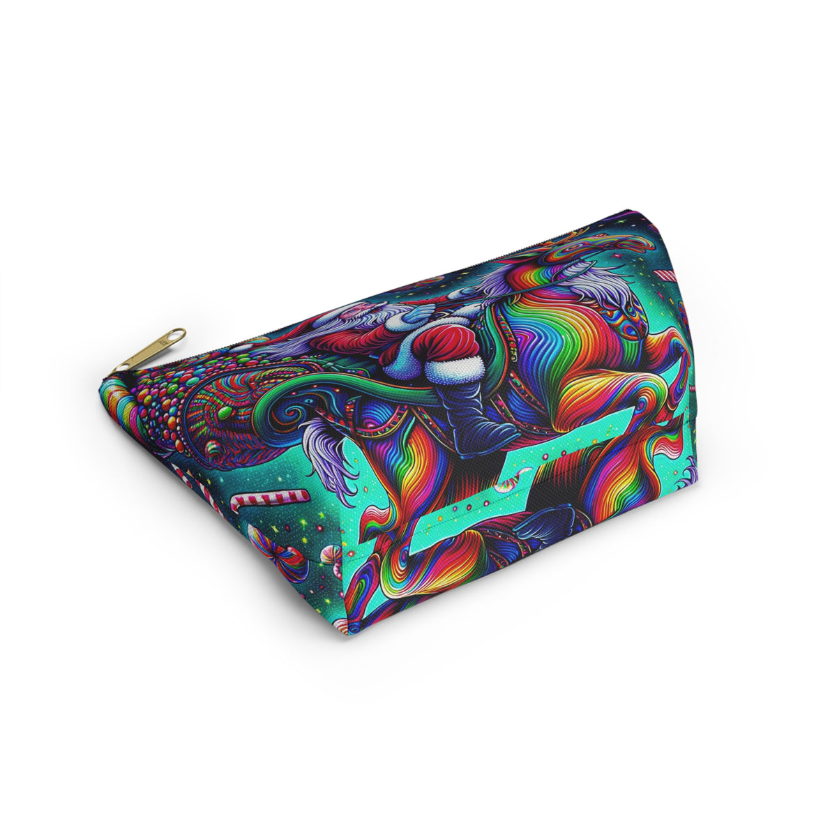 Psychedelic Santa Accessory Pouch