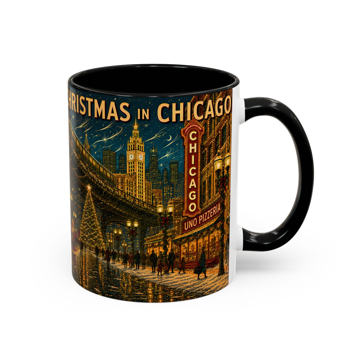 Christmas in Chicago Coffee Mug (11oz)