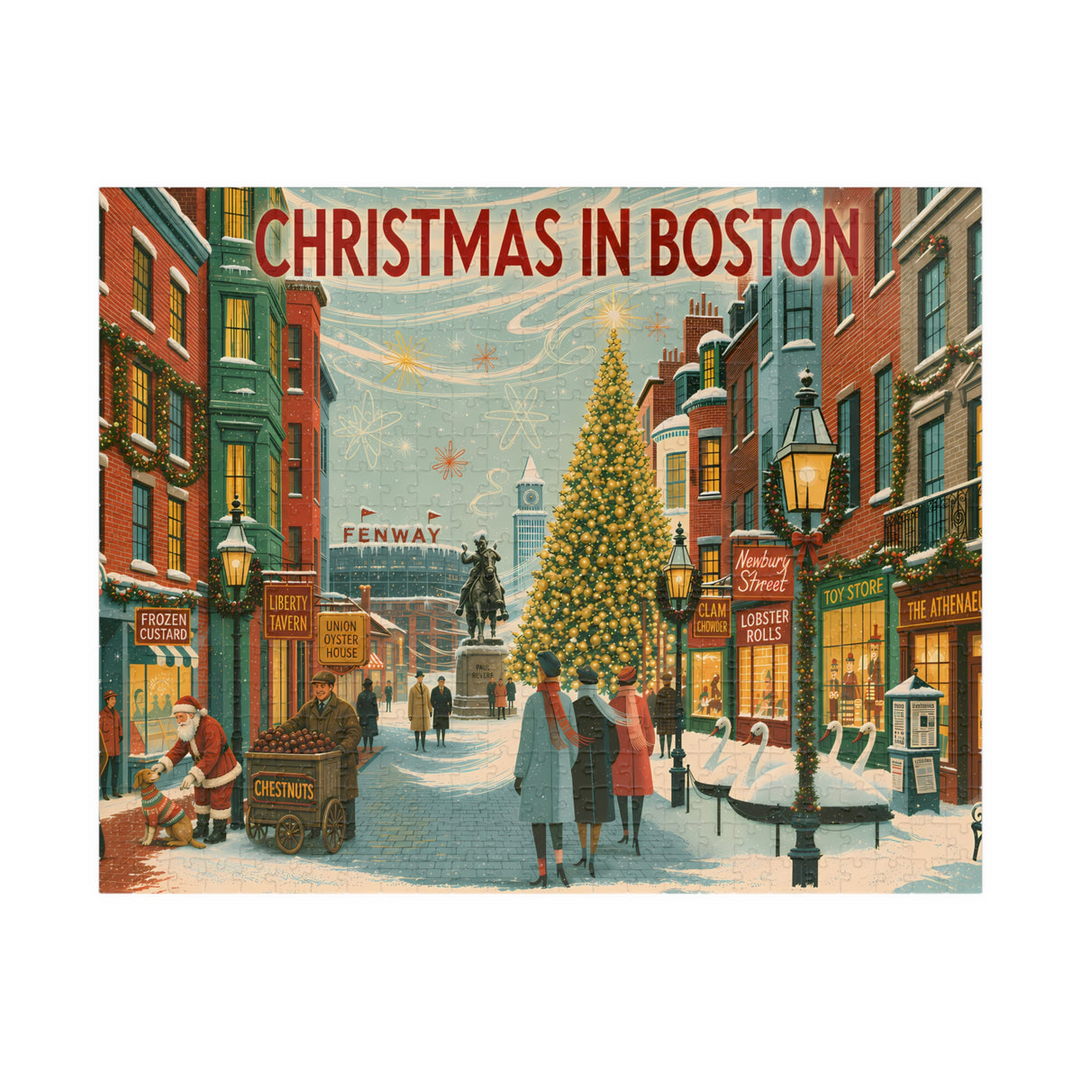 Christmas in Boston | 520-Piece Christmas Puzzle