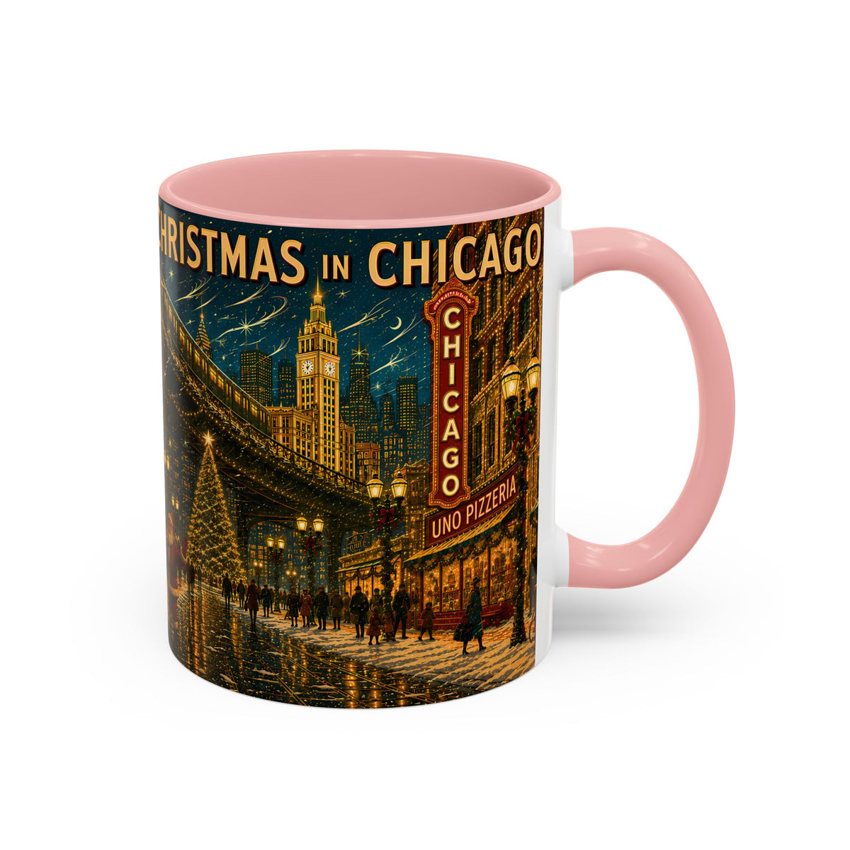 Christmas in Chicago Coffee Mug (11oz)