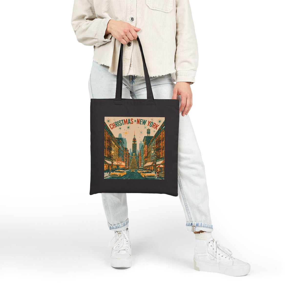 Christmas in New York City | Cotton Canvas Tote Bag