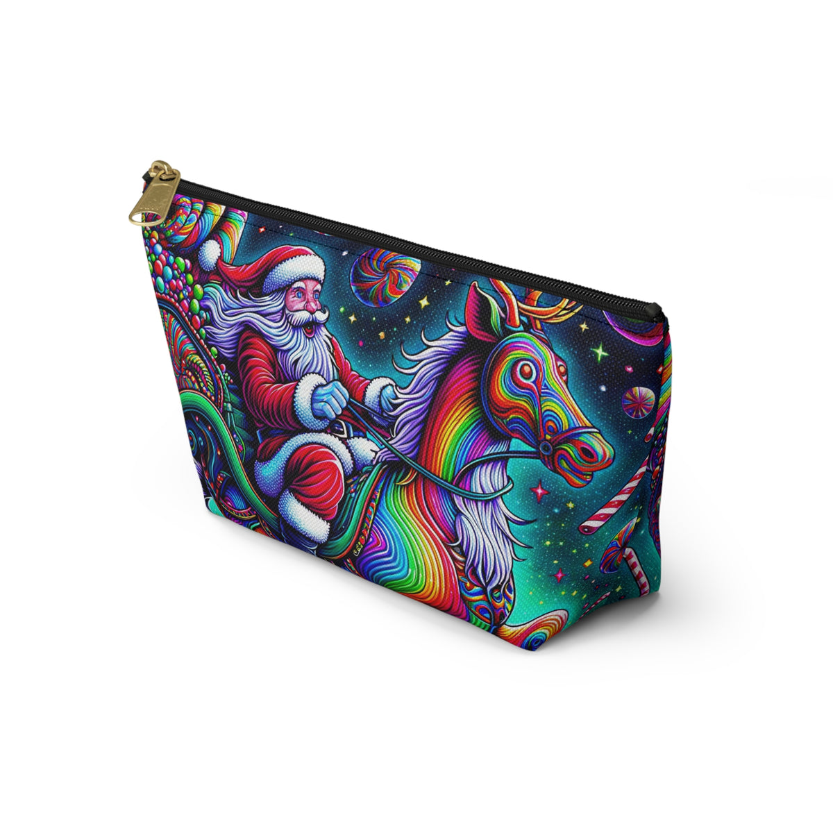 Psychedelic Santa Accessory Pouch