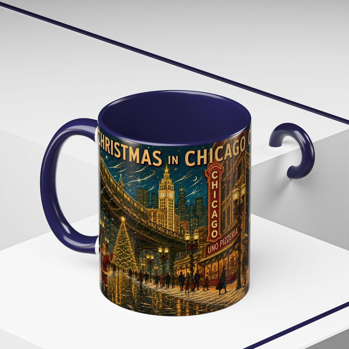 Christmas in Chicago Coffee Mug (11oz)