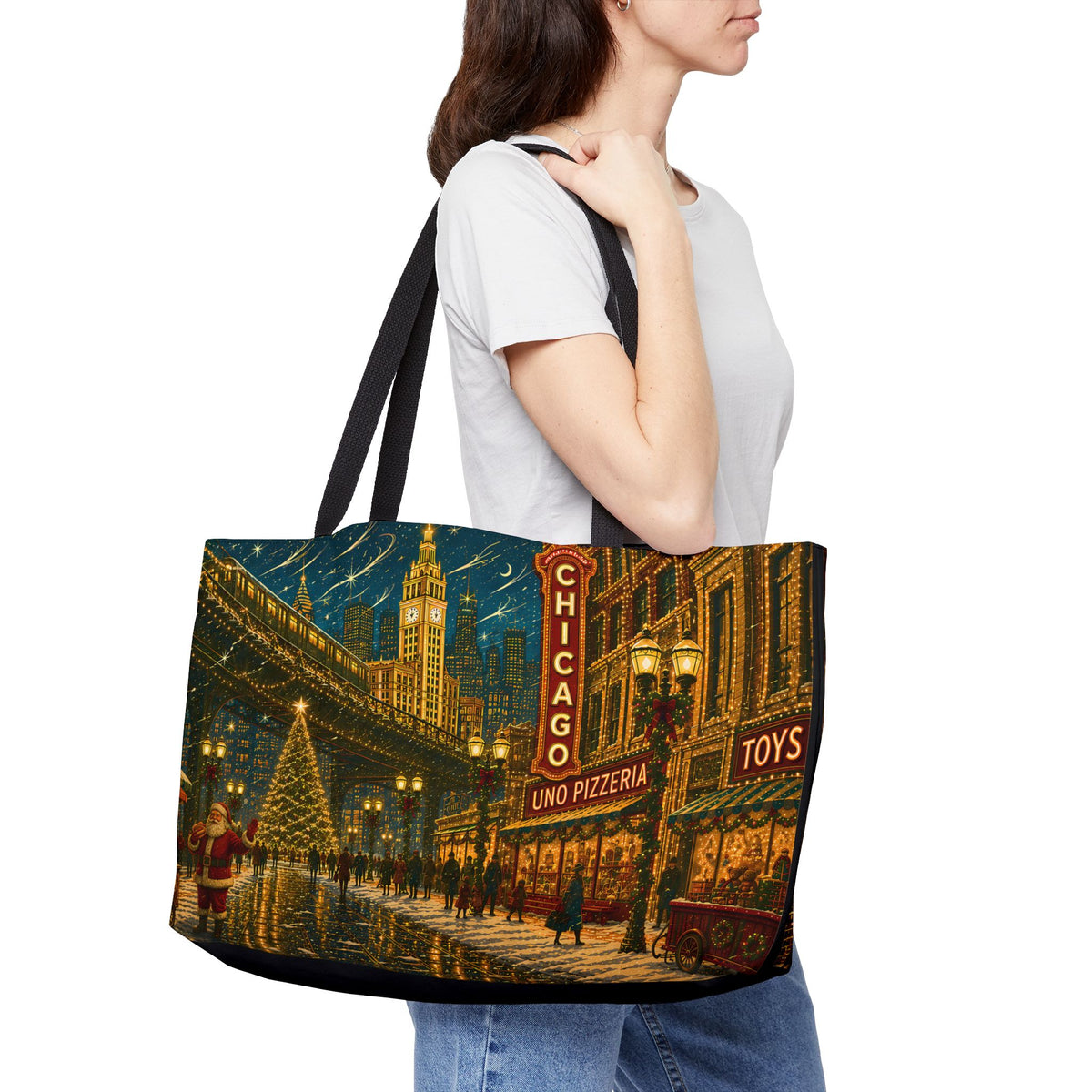 Christmas in Chicago | Weekender Tote Bag