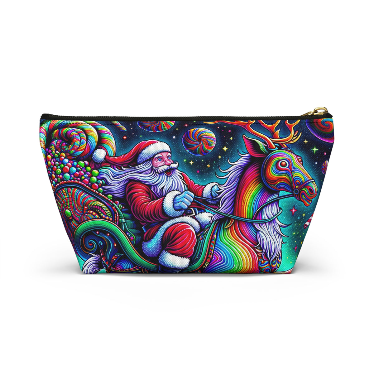 Psychedelic Santa Accessory Pouch