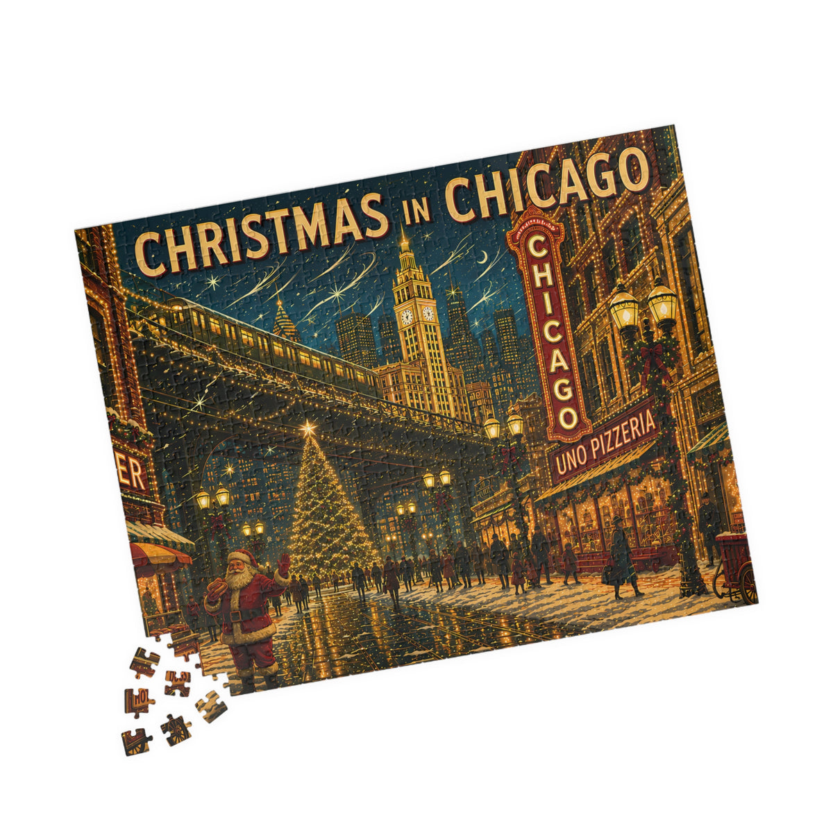 Christmas in Chicago | 520-Piece Christmas Puzzle