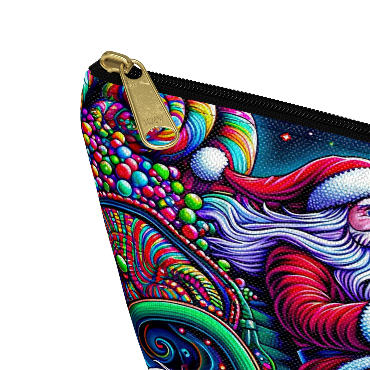 Psychedelic Santa Accessory Pouch