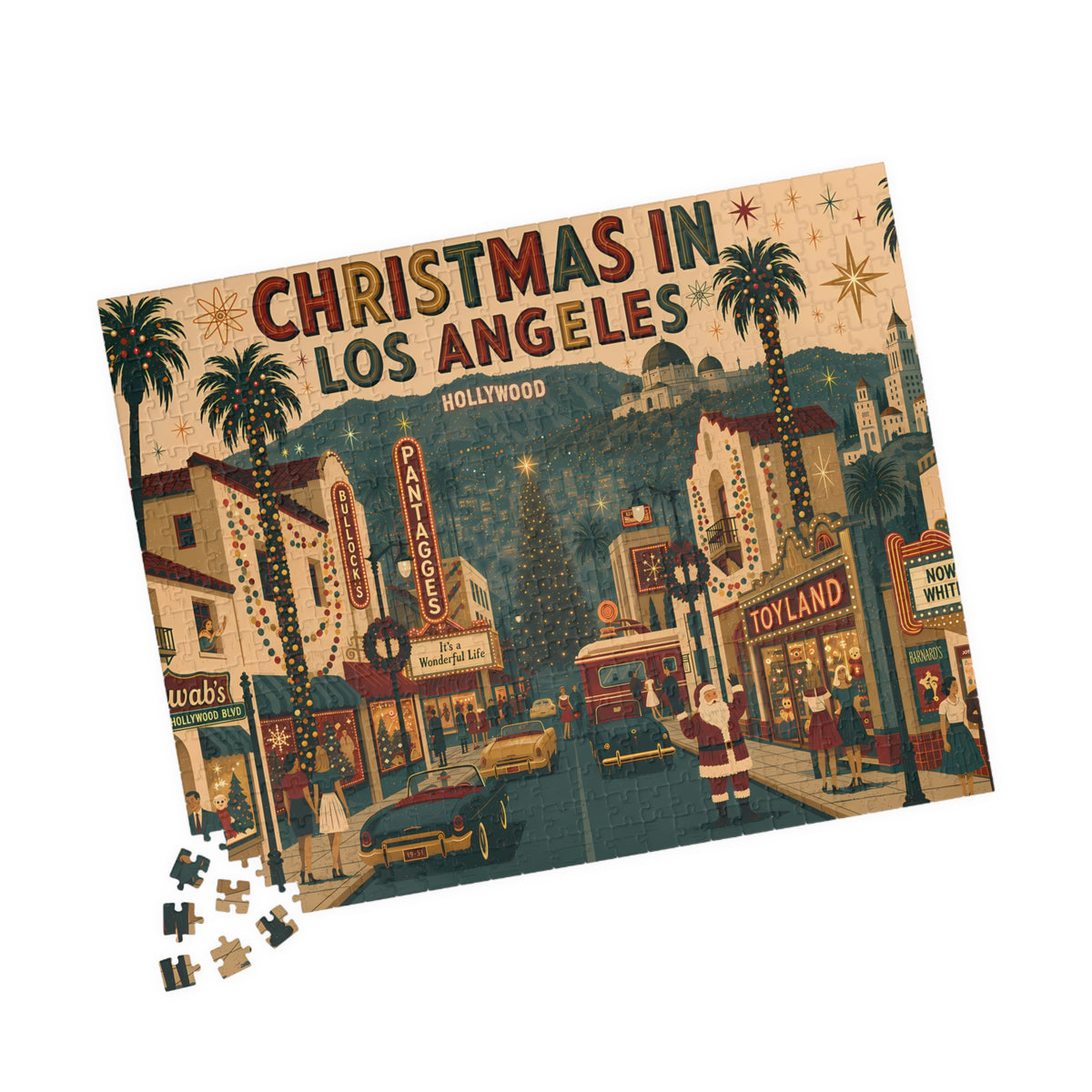 Christmas in Los Angeles | 520-Piece Christmas Puzzle
