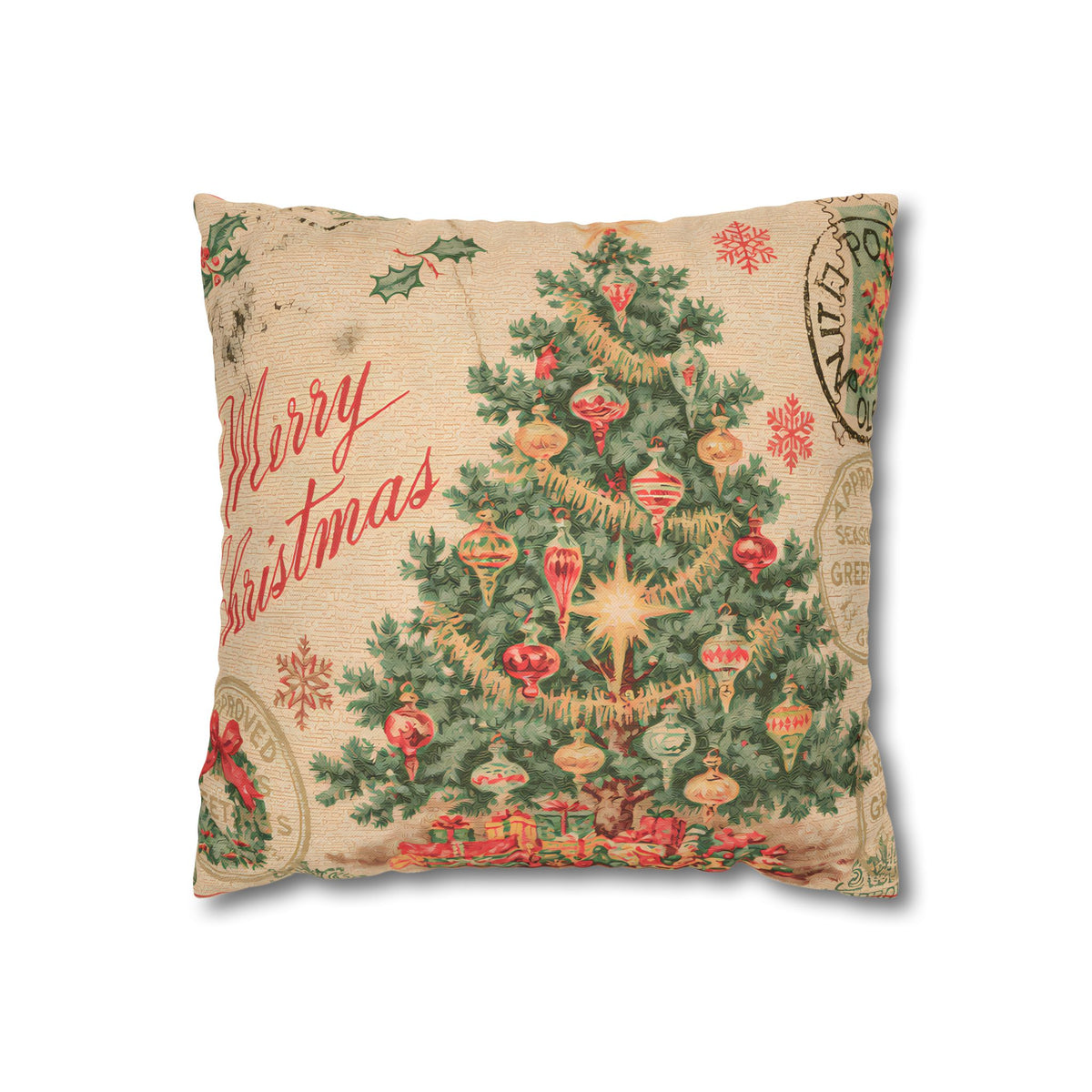 Vintage Noel | Christmas Throw Pillow Cover